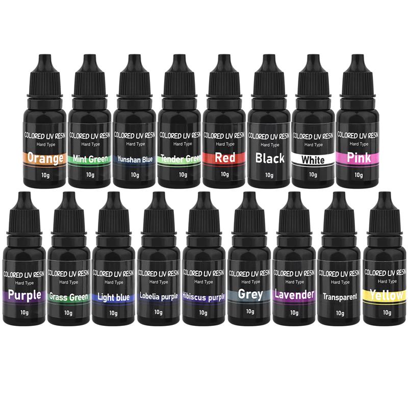 Epoxy Uv Resin Kit - 10 جرام لون الأشعة فوق البنفسجية