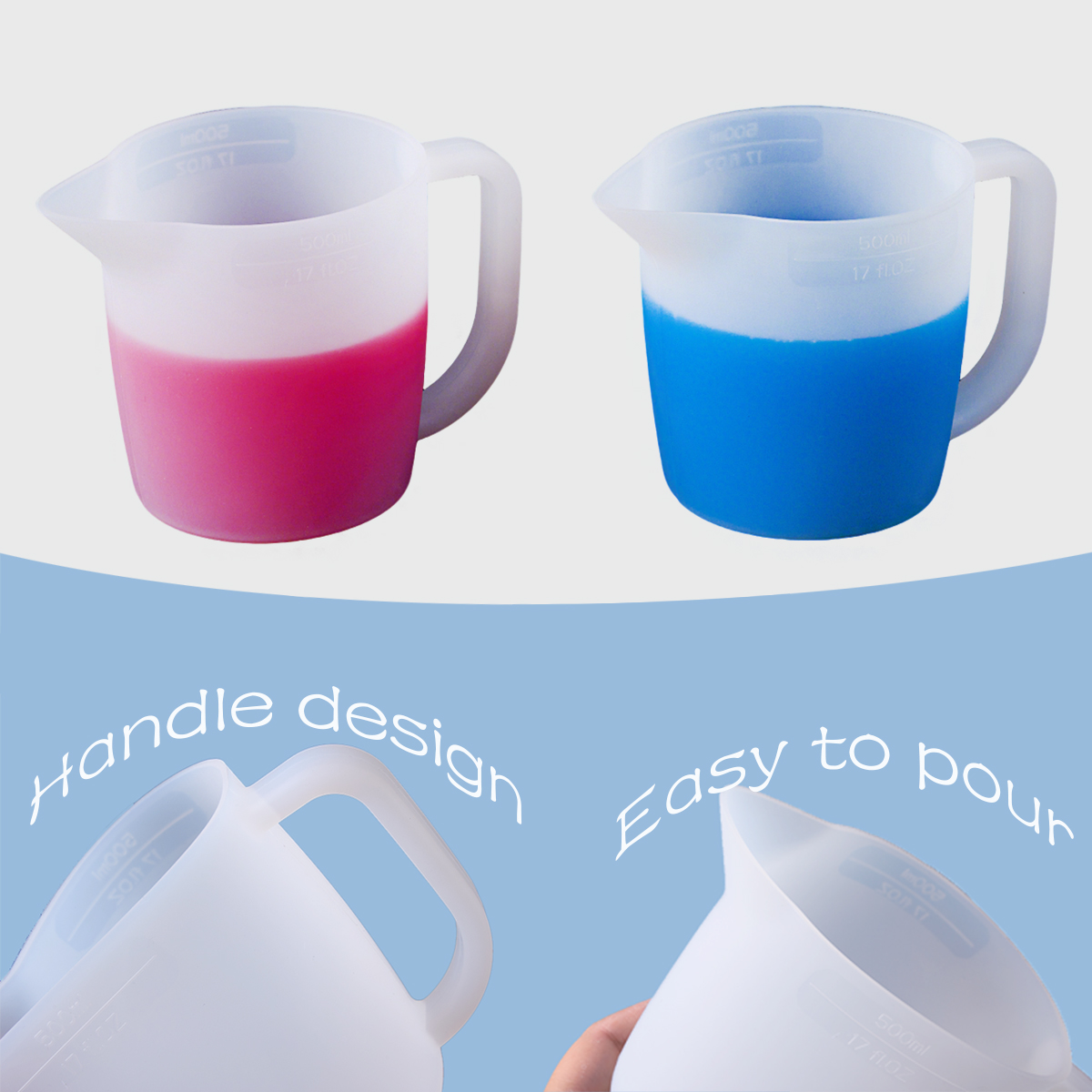 كوب قياس من السيليكون 500 مللي - مراجعة Mixing Cup Silicone وسعره