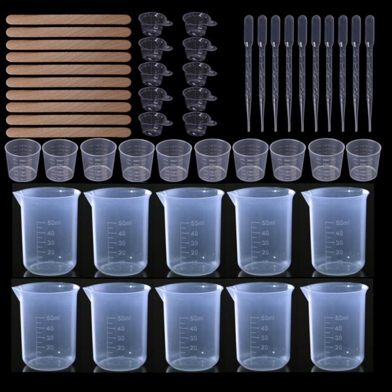 652F مجموعة أدوات راتنجات الاي - مراجعة Mixing Cup Silicone وسعره