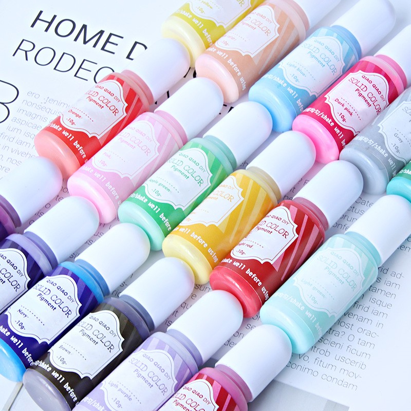 بيع بالجملة: 18 صبغة سائلة ناب - مراجعة Resin Pigment Set وسعره