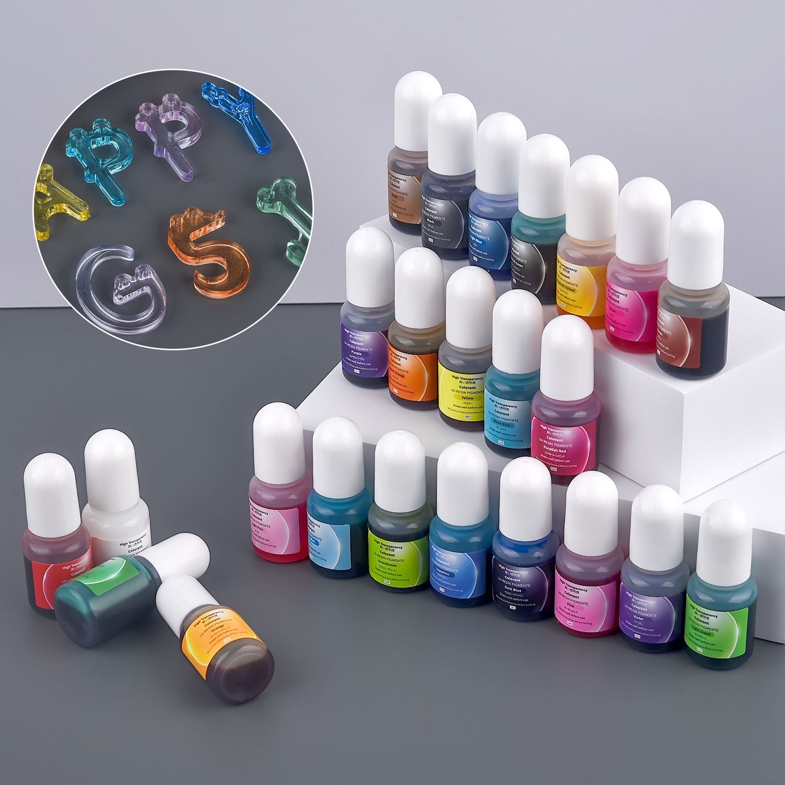 24 ألوان 5 مللي الايبوكسي الرا - مراجعة Epoxy Uv Resin Kit وسعره
