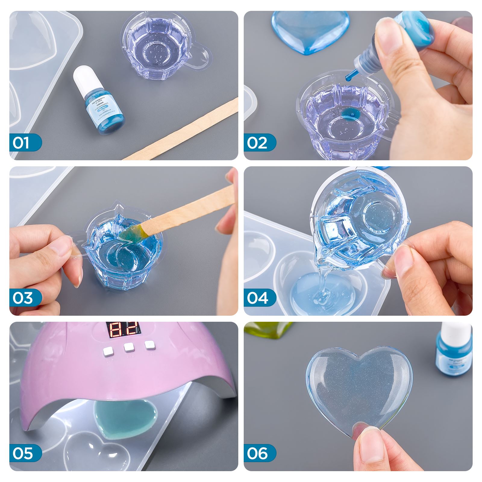 24 ألوان 5 مللي الايبوكسي الرا - مراجعة Epoxy Uv Resin Kit وسعره