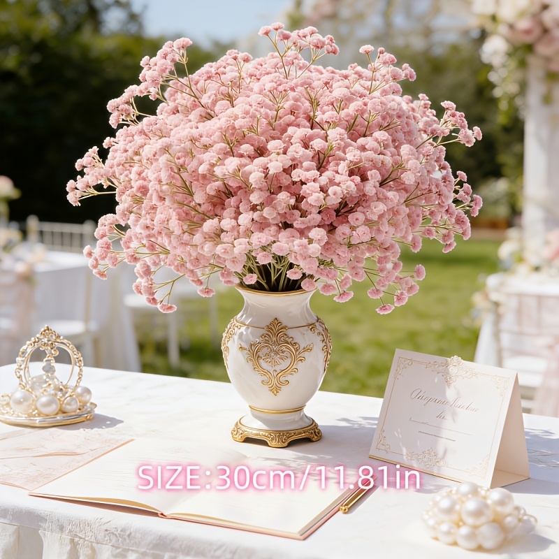 باقة زهور الجيبسوفيلا الاصطناع - مراجعة Dried Flower Bulk وسعره